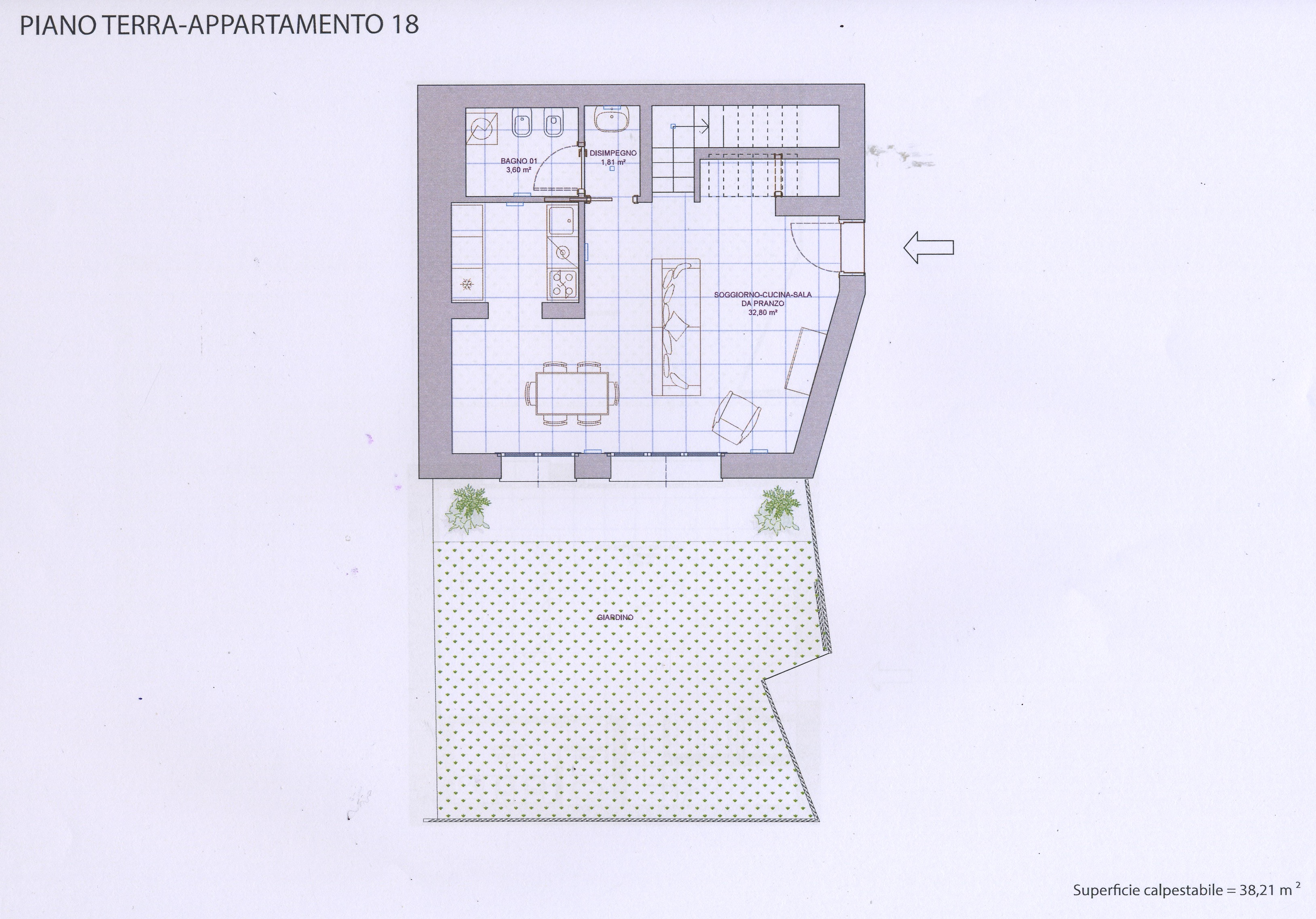 Duplex A app. 18 – Piano Terra